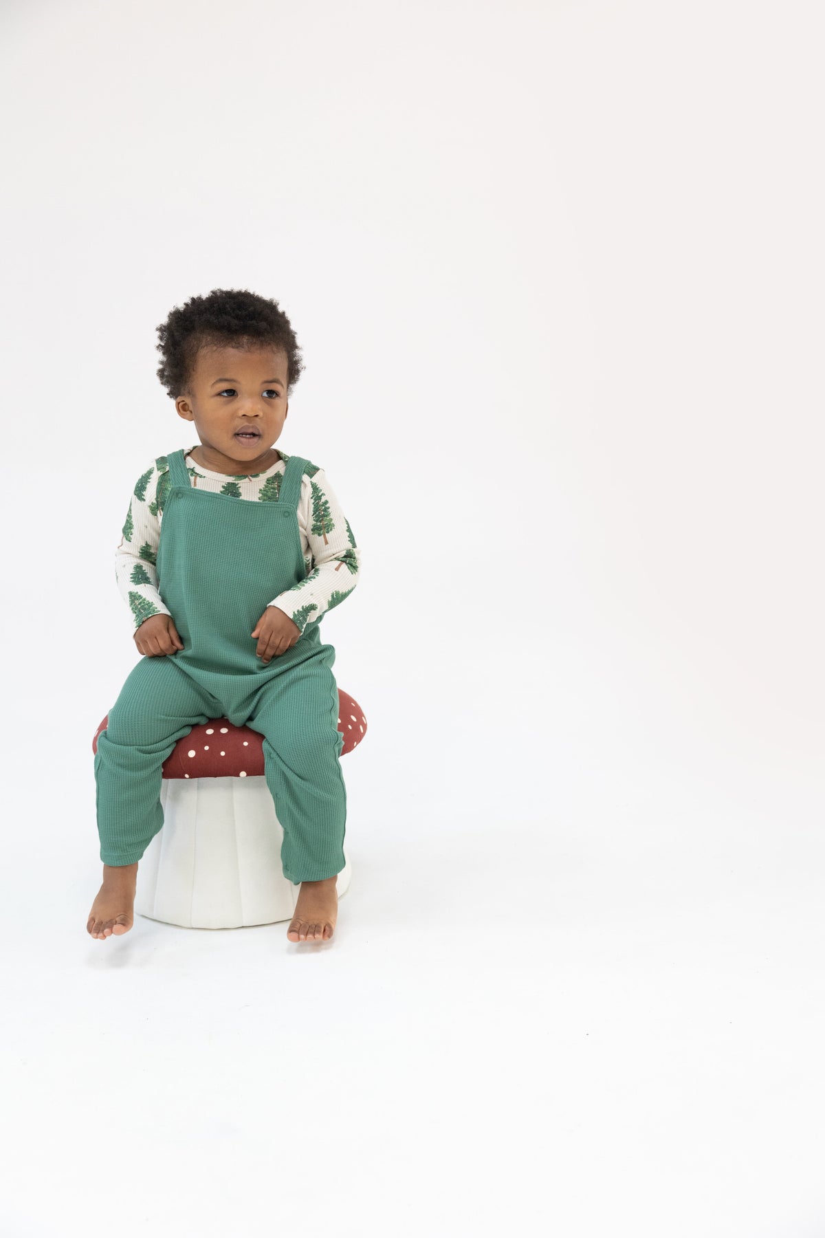 Baby Boy Overalls | Frosty Spruce