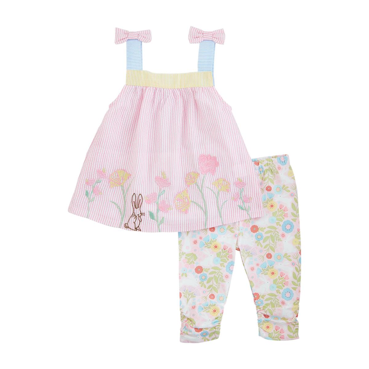 Floral Bunny Tunic with Capri Set ** FINAL SALE **