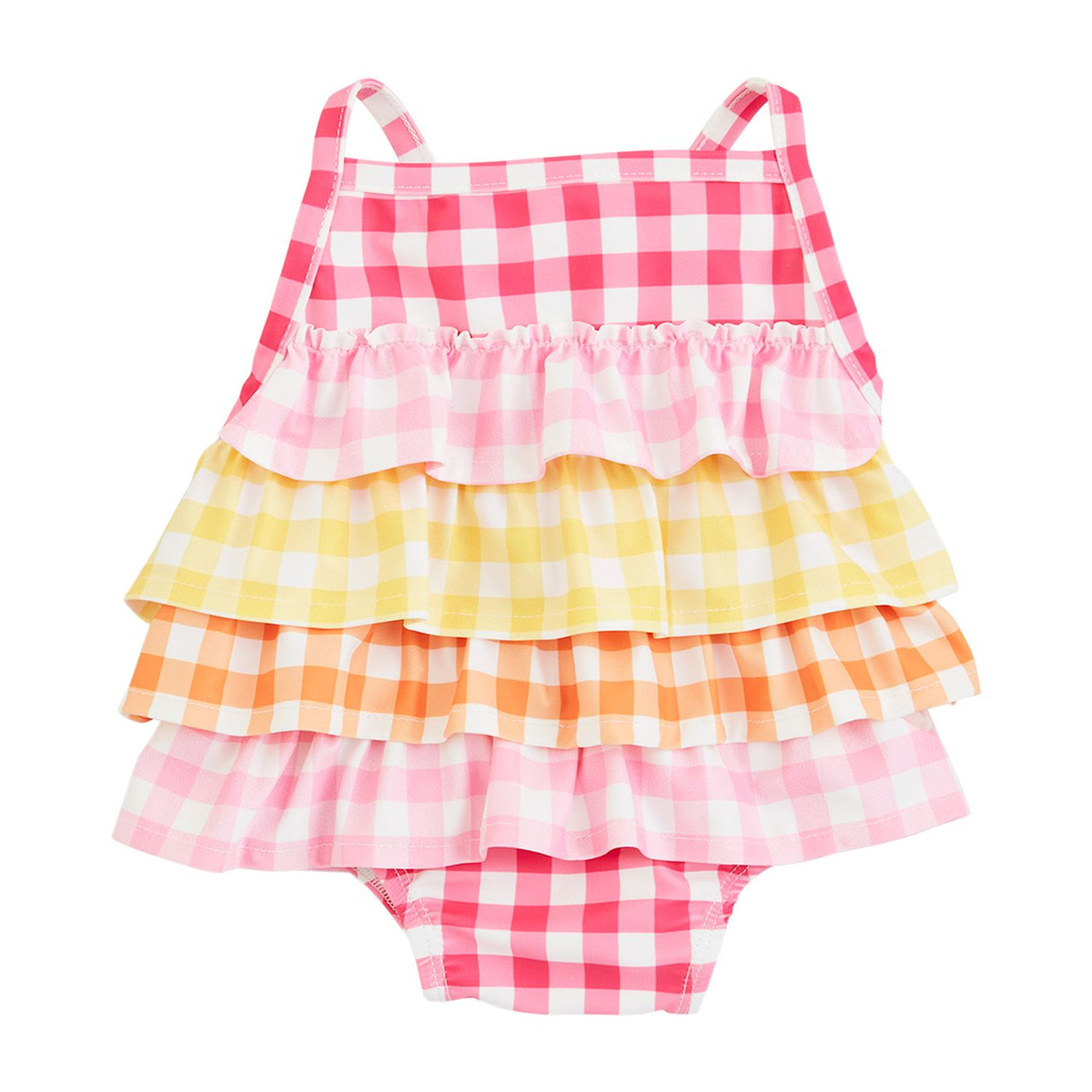 Gingham Ruffle One Piece Swimsuit