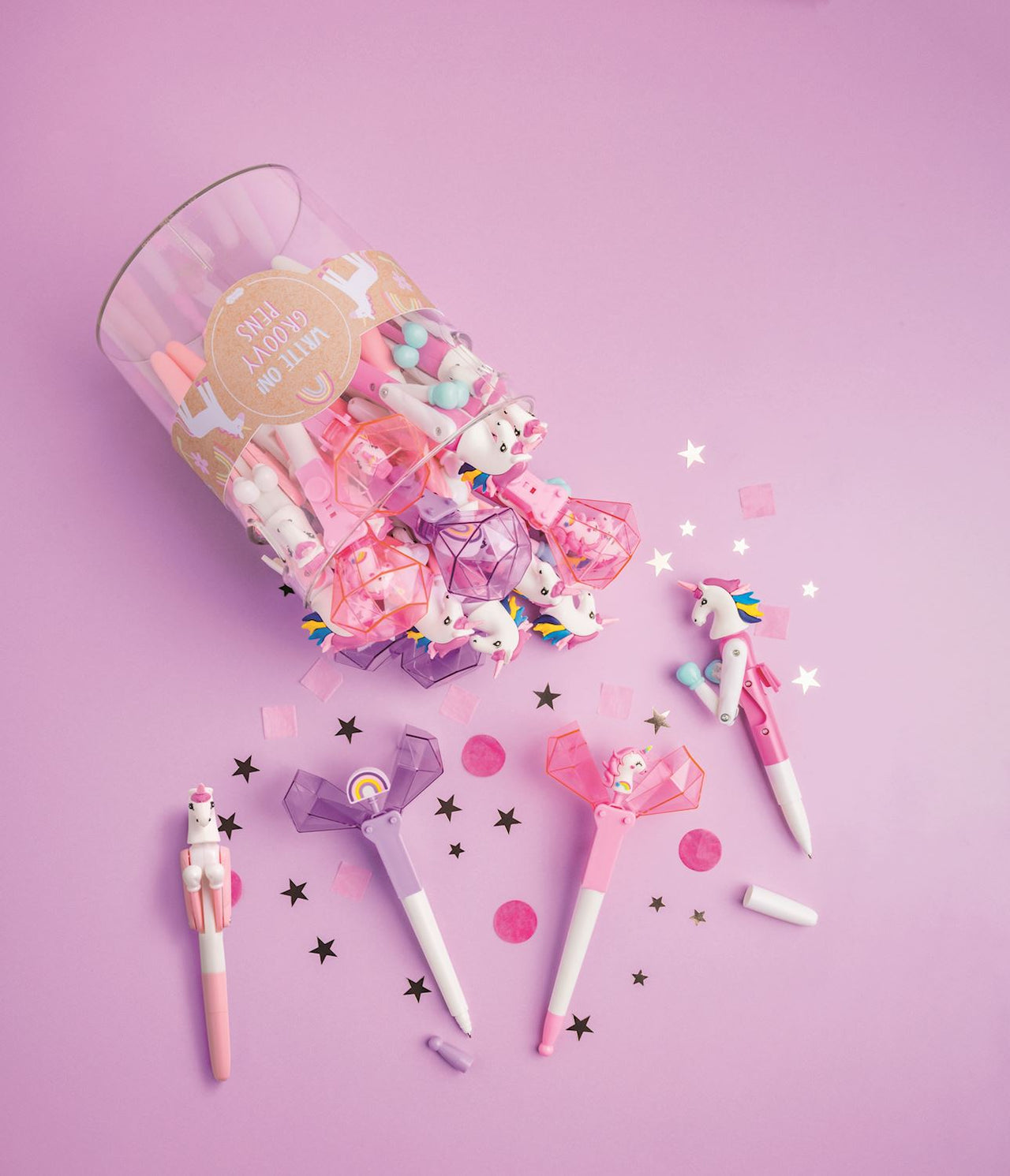 Girl's Unicorn & Rainbow Novelty Pens