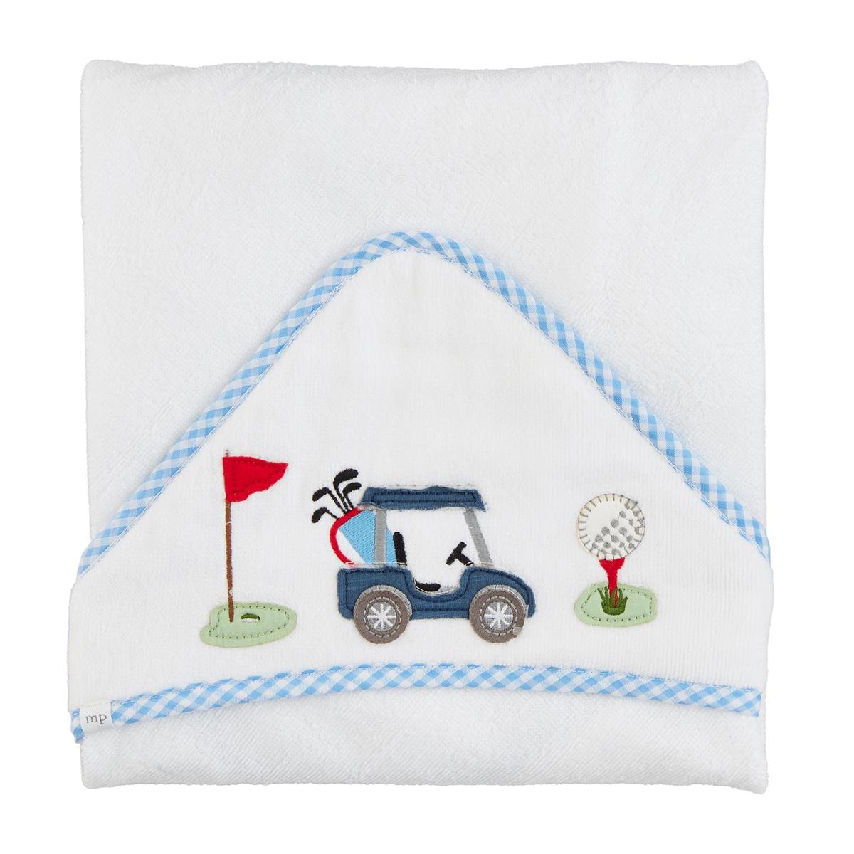 Boy Golf Hooded Towel | Blue