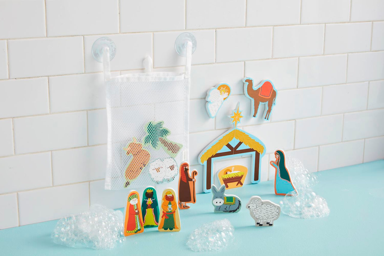 Nativity Bath Stickable Set