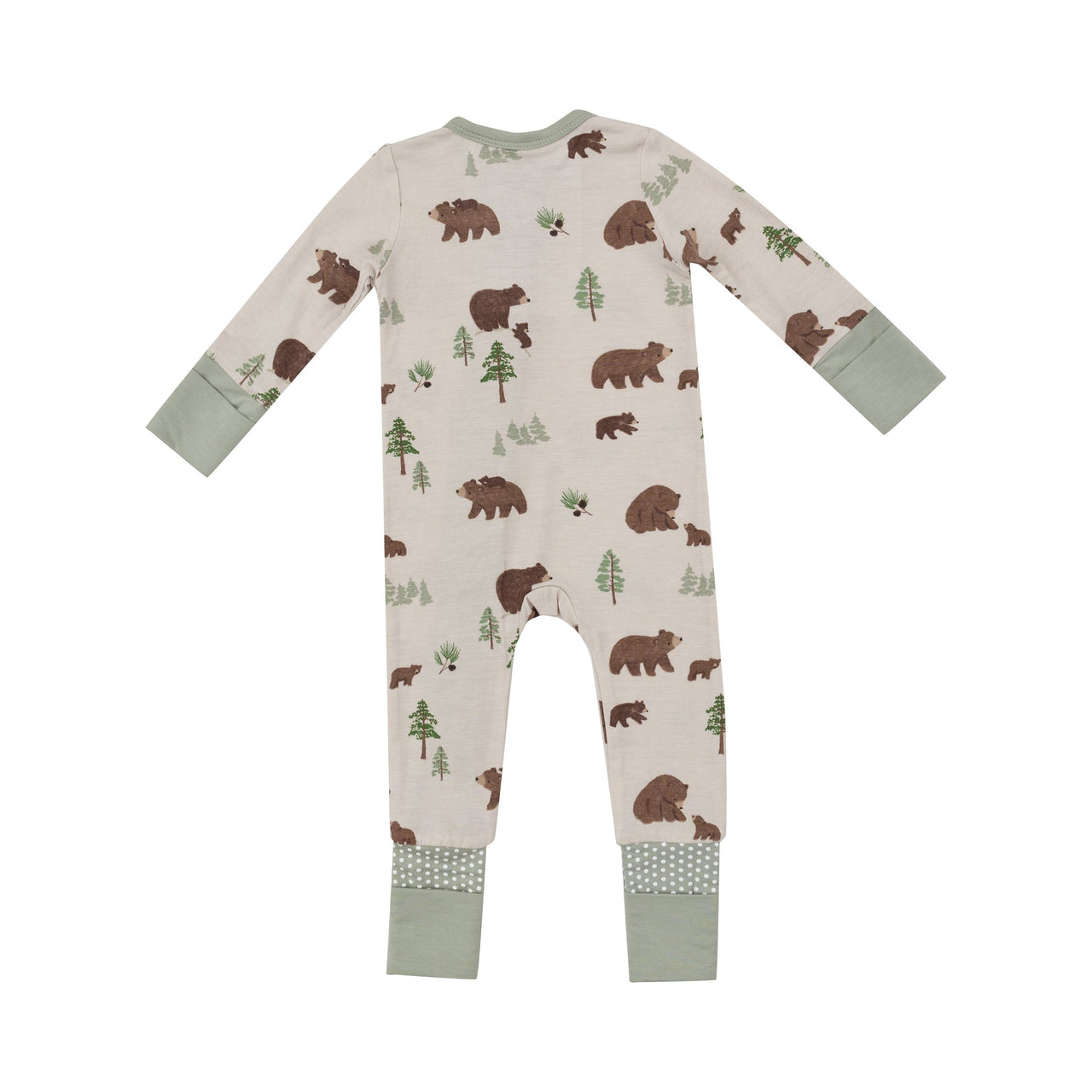 2-Way Zip Romper | Sweet Brown Bears