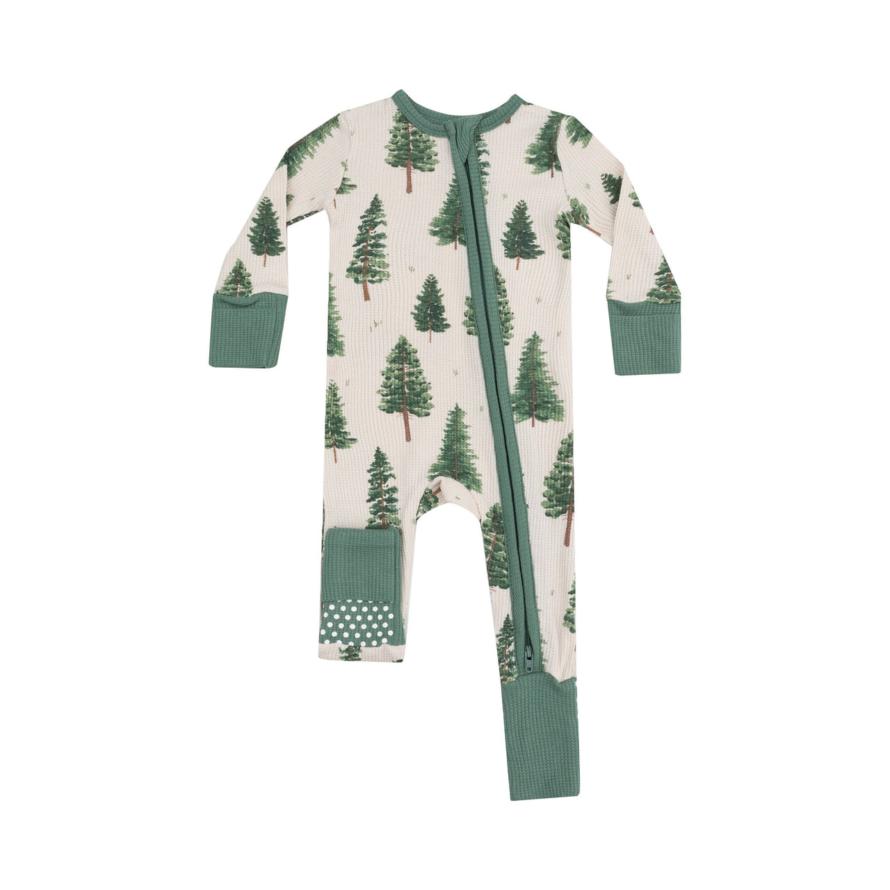 2-Way Zip Romper | Forest Trees