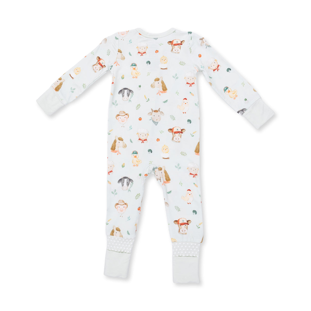 Convertible Zip Romper |  Baby Farm Faces