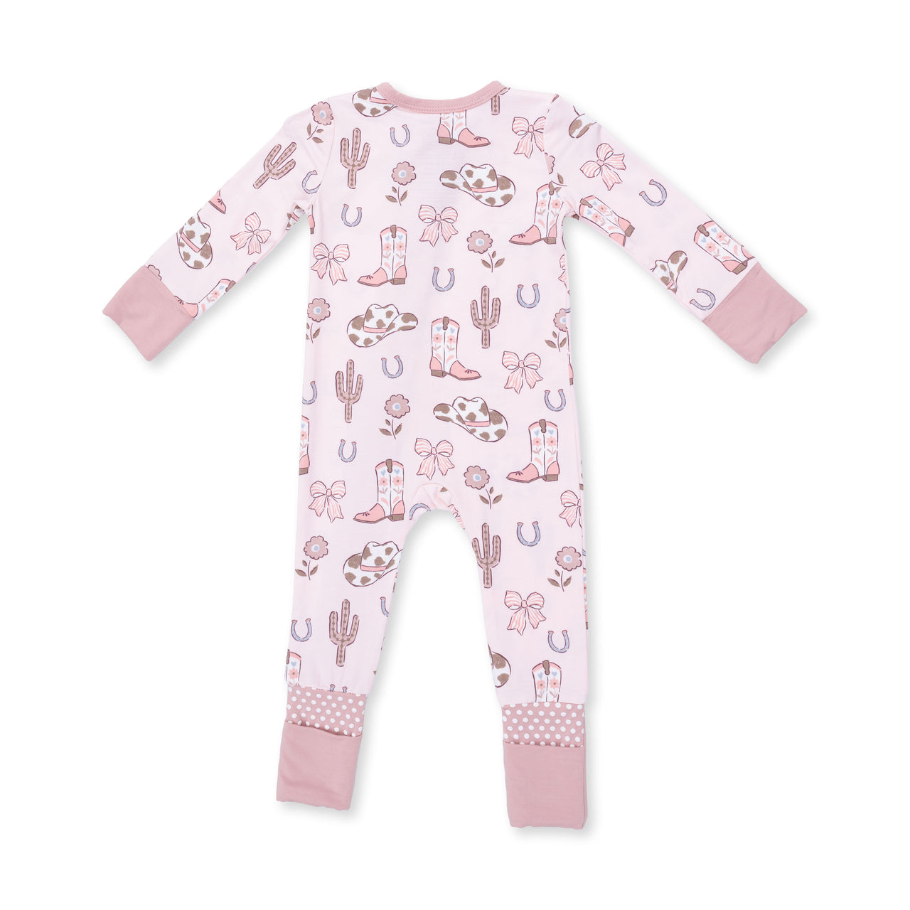 Convertible Zip Romper | Cowgirl Boots and Bows