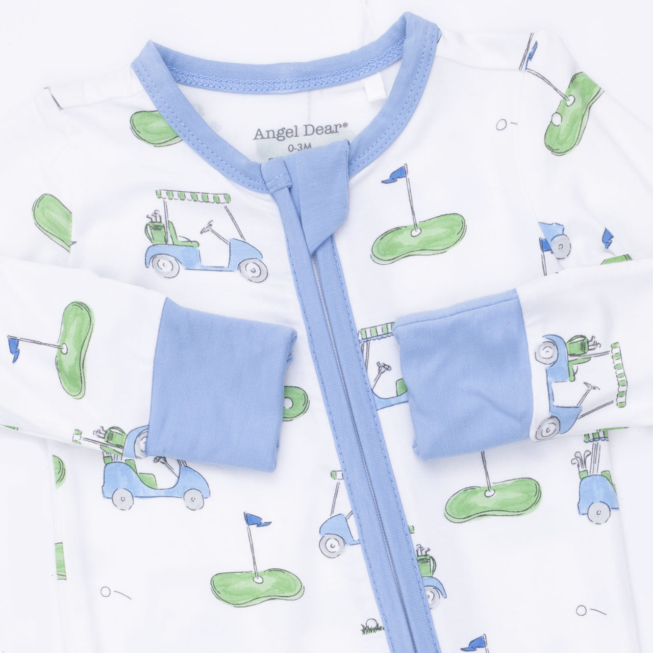 Convertible Zip Romper | Golf Carts Blue
