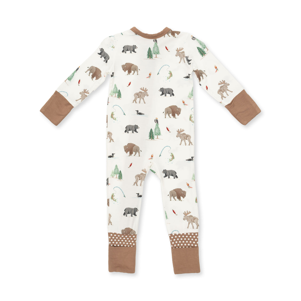 Convertible Zip Romper | Northern Woodland Animals