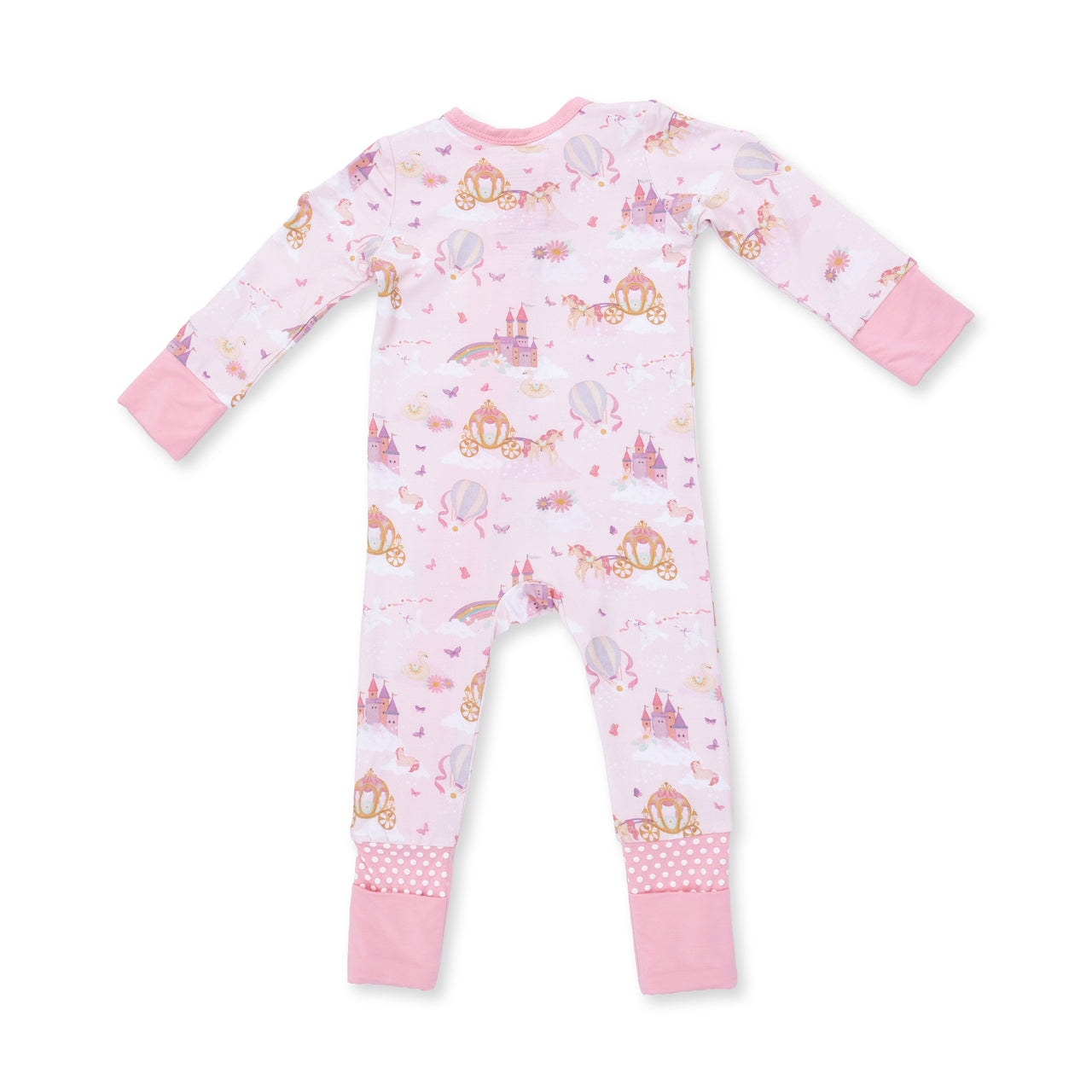 Convertible Zip Romper | Princess Unicorns and Castles