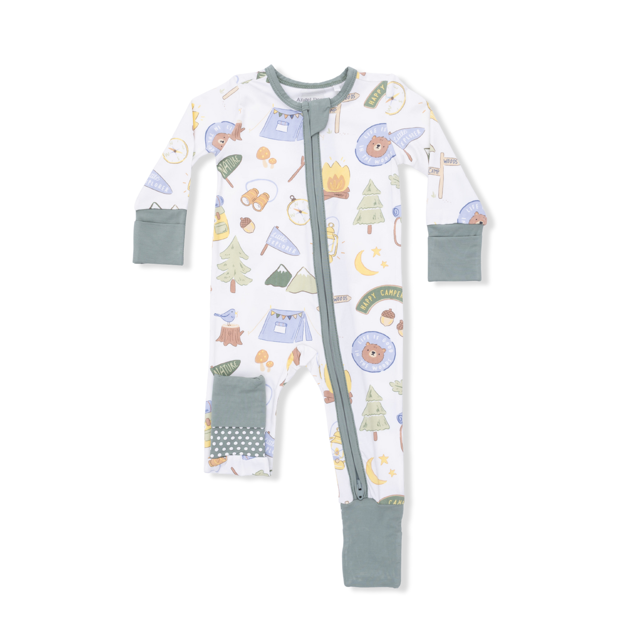 Convertible Zip Romper | Camping Blue