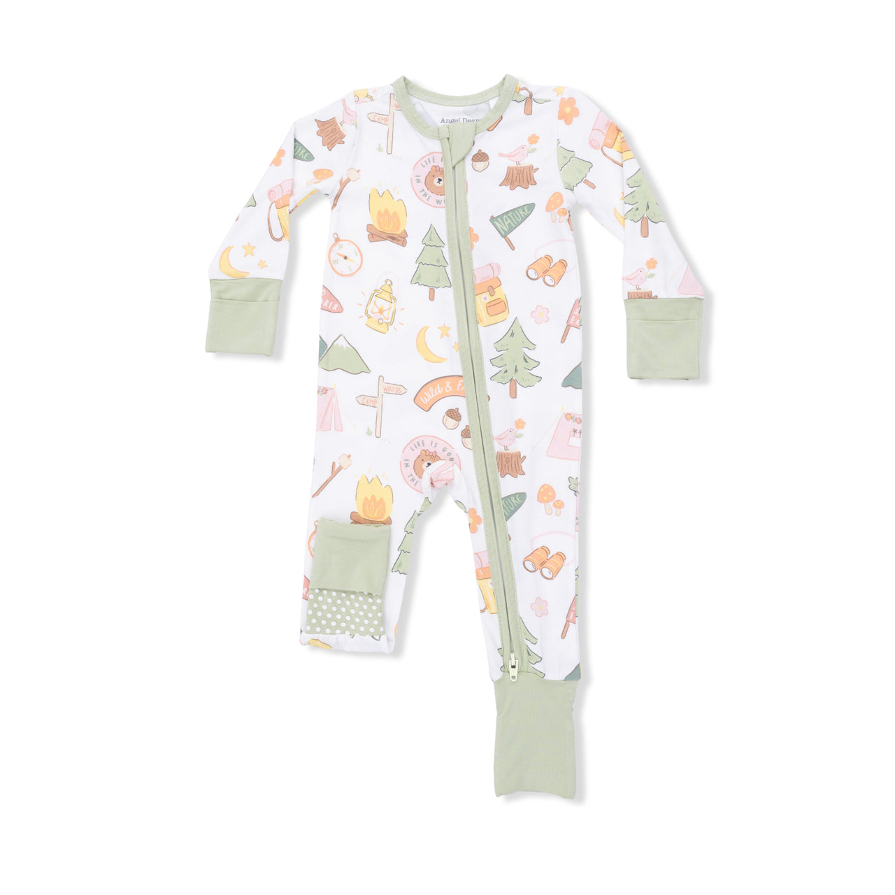 Convertible Zip Romper | Camping Pink