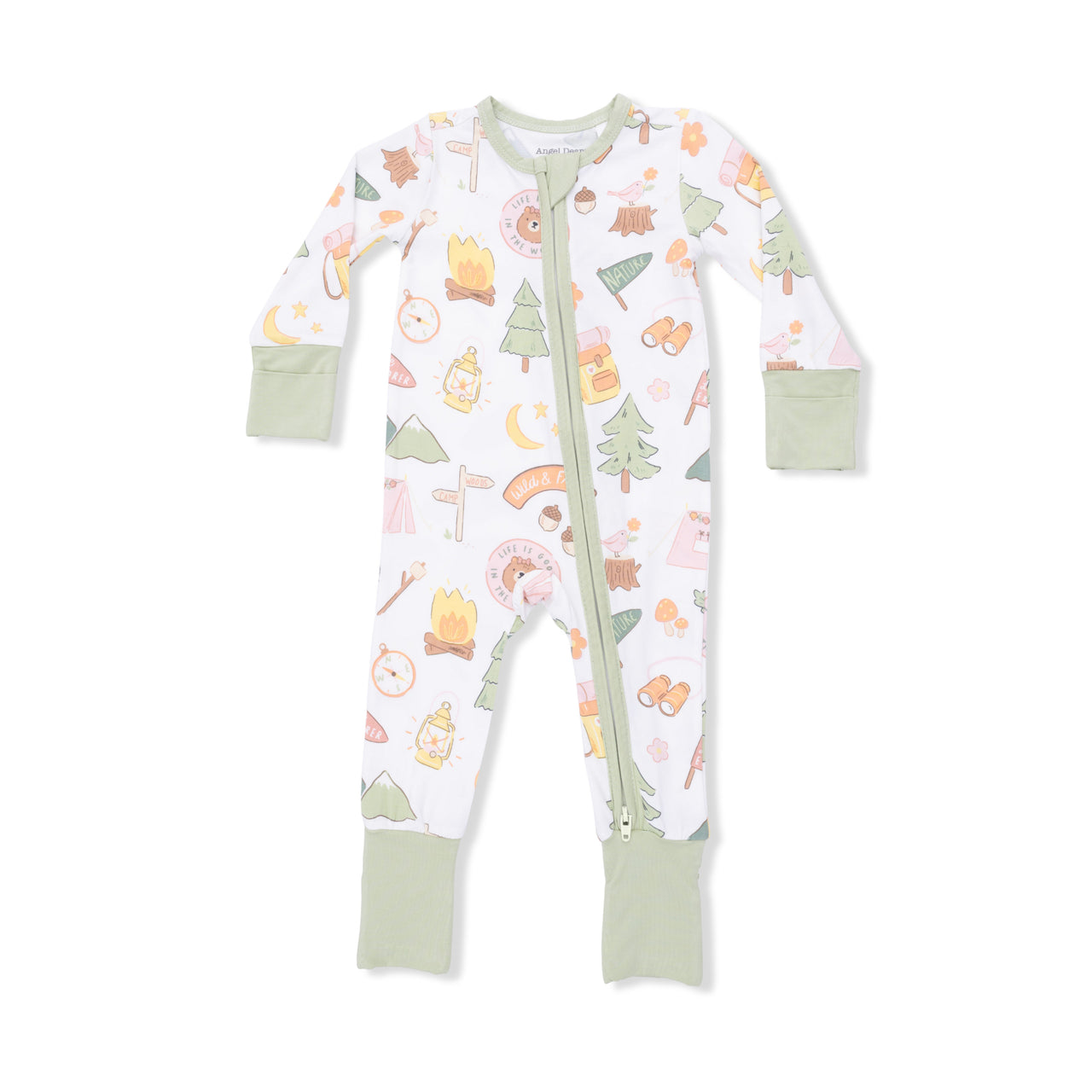 Convertible Zip Romper | Camping Pink