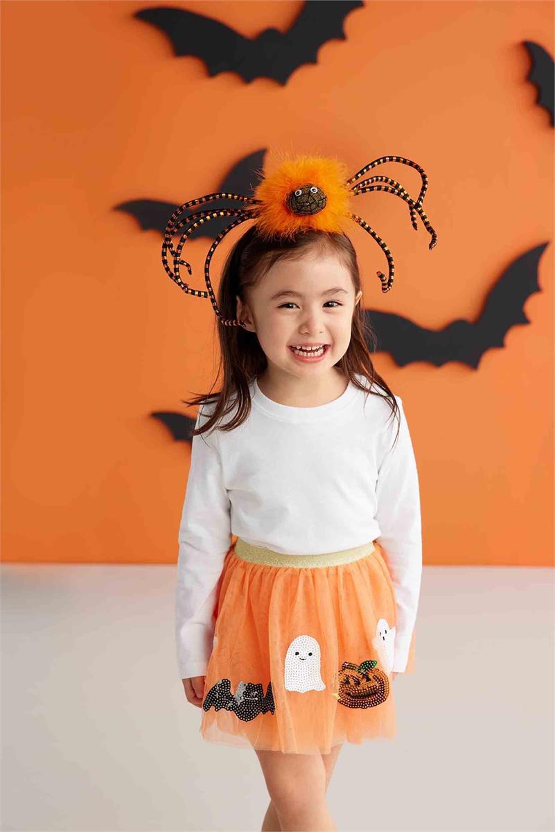 Orange Sequin Halloween Tutu