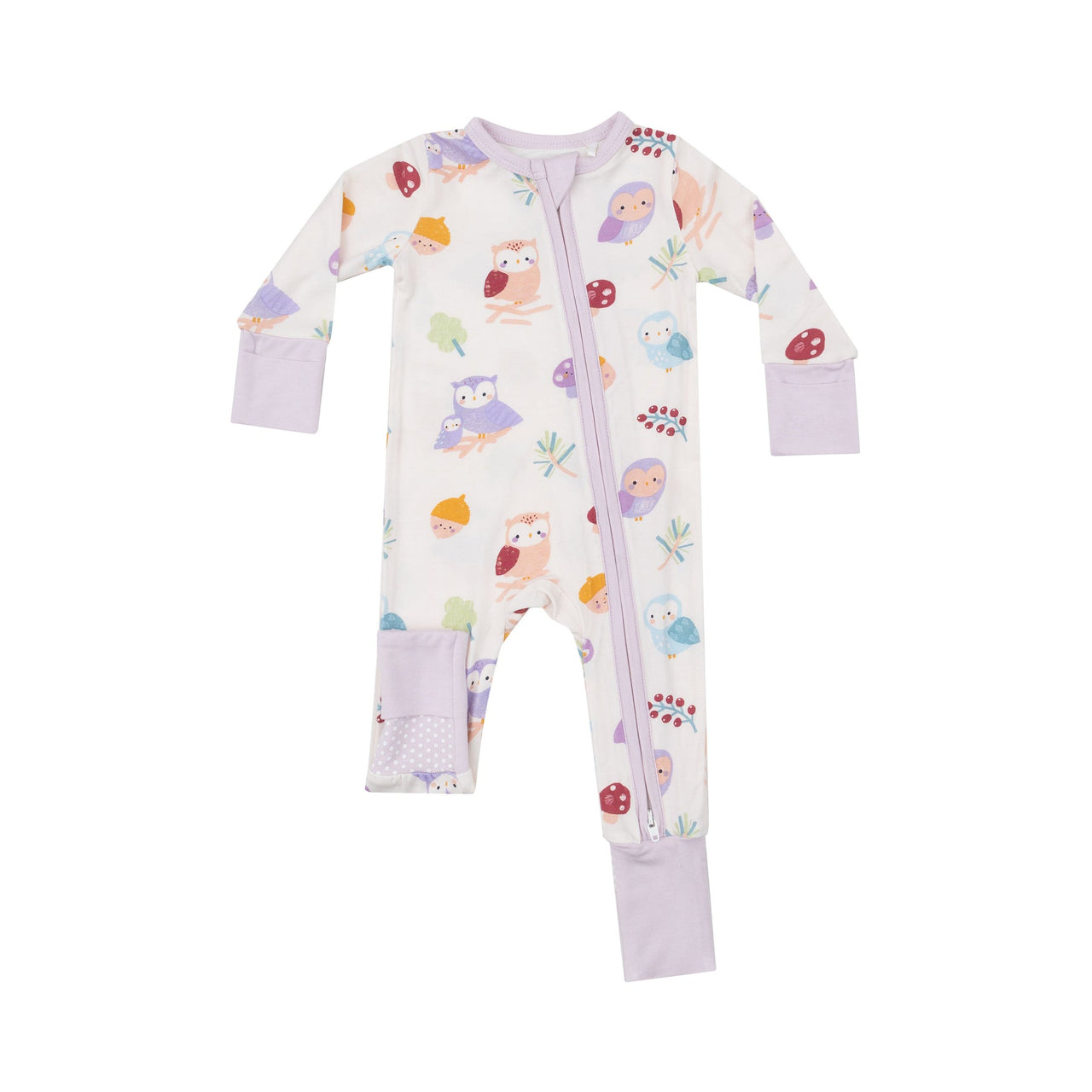 2-Way Zip Romper | Cute Owls