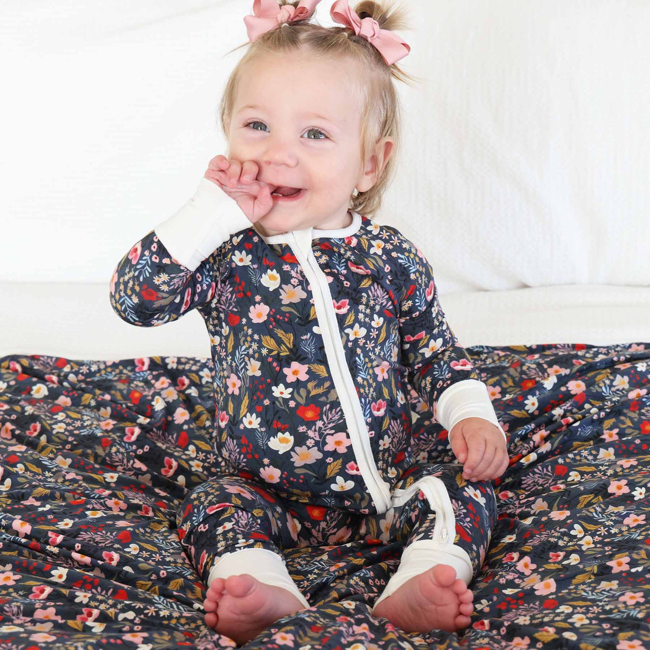 Midnight Meadow Convertible Zip Romper** FINAL SALE **