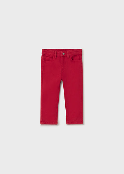 Baby Slim Fit Pants | Red