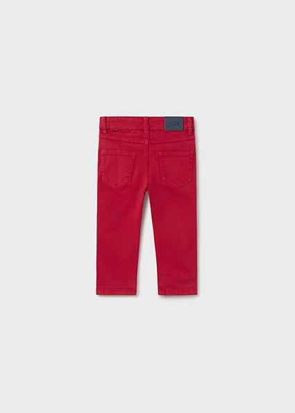 Baby Slim Fit Pants | Red