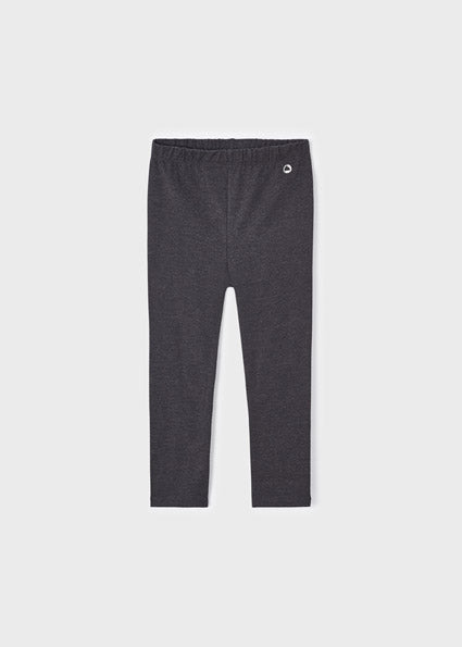 Girls Basic Leggings | Lead Grey