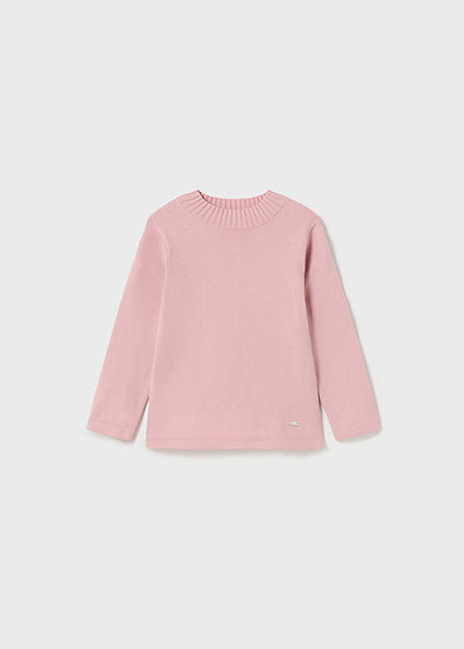 Baby Mock Neck Sweater | Rose