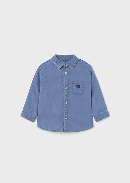 Long Sleeve Soft Denim Shirt