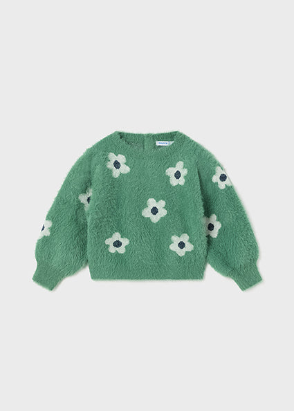 Long Sleeve Jacquard Sweater | Pine