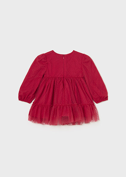 Baby Tulle Dress | Red