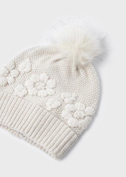 Girls Hat & Scarf Set | Cream**FINAL SALE**