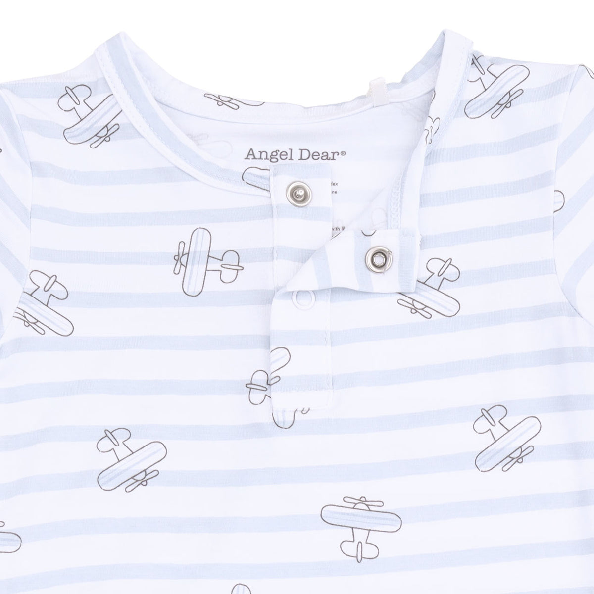 Long Sleeve Bodysuit | Airplane Stripe