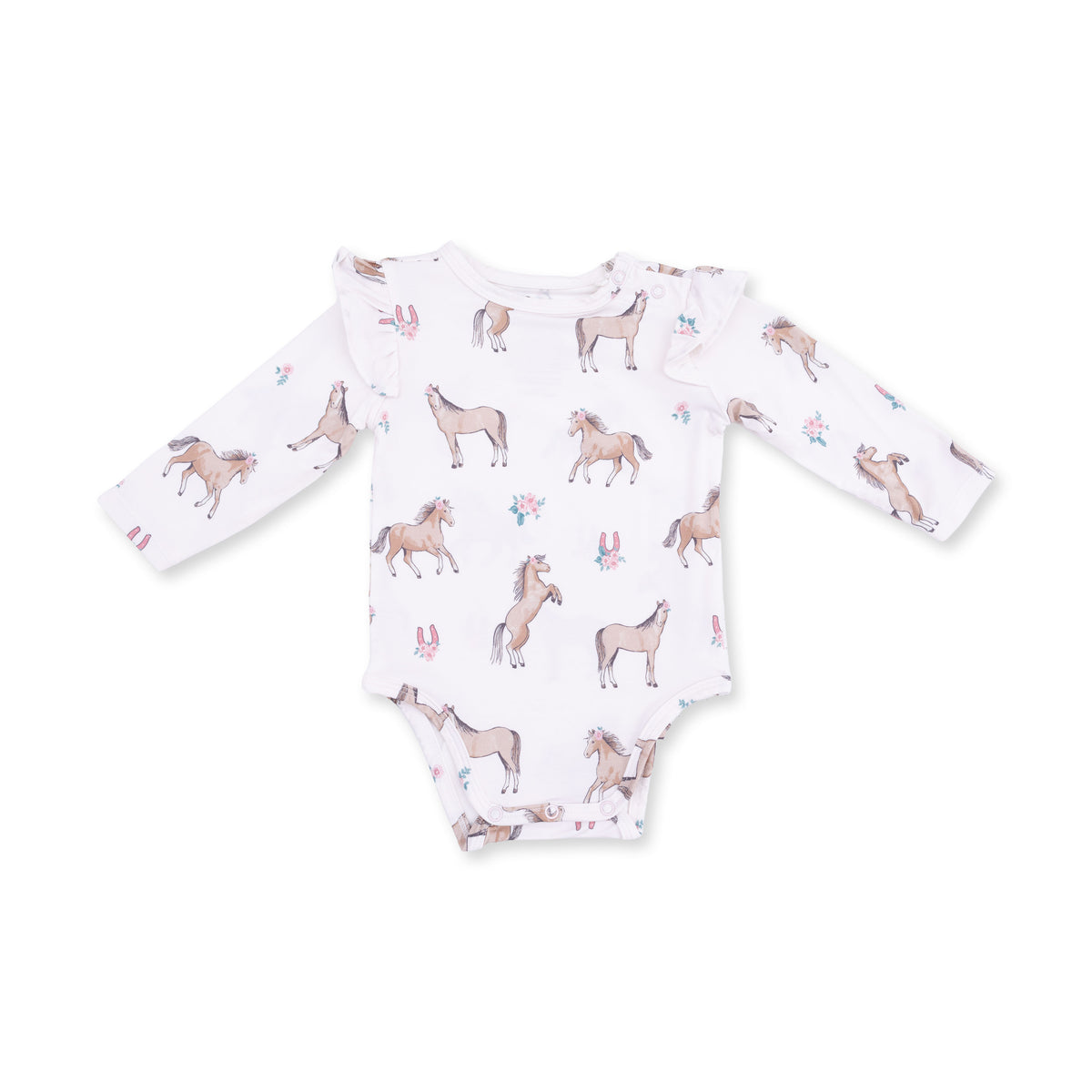 Ruffle Sleeve Bodysuit | I Love Horses