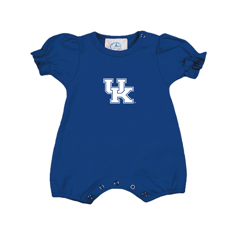 University of Kentucky Girl's Ruffled Sleeve Romper