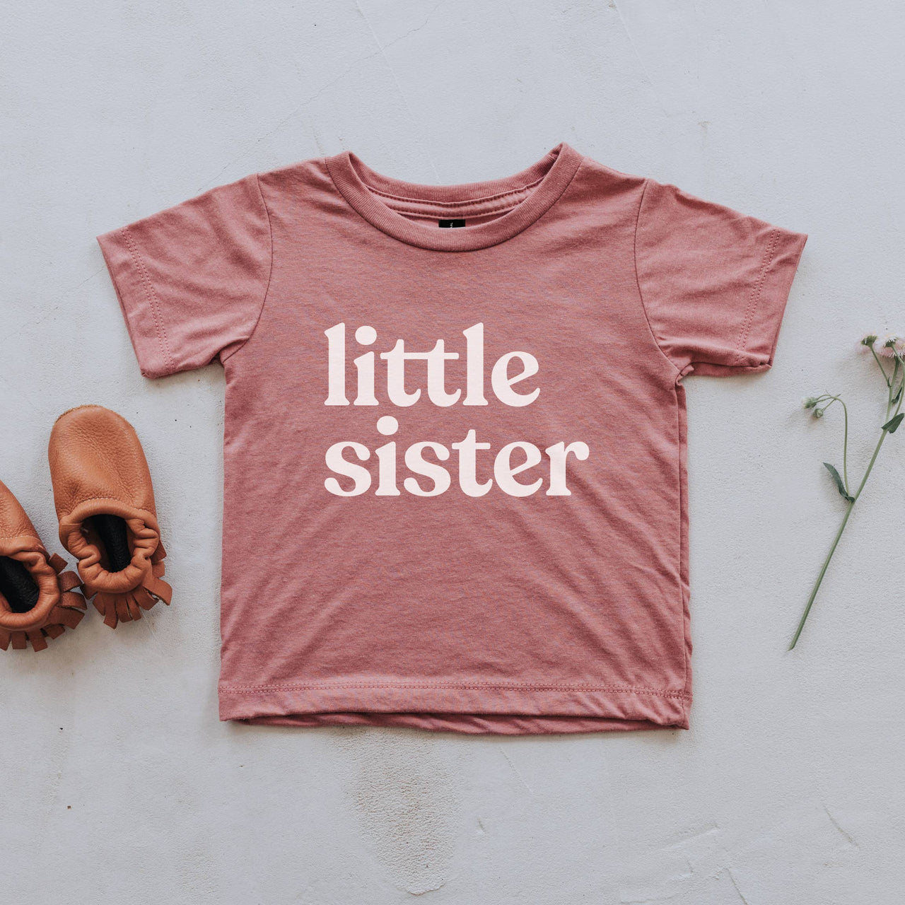 Mauve Little Sister Kids Tee