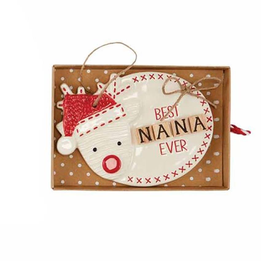 Nana Letter Tile Ornament