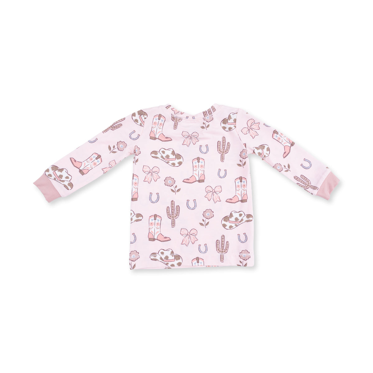 Long Sleeve Loungewear Set | Cowgirl Boots and Bows