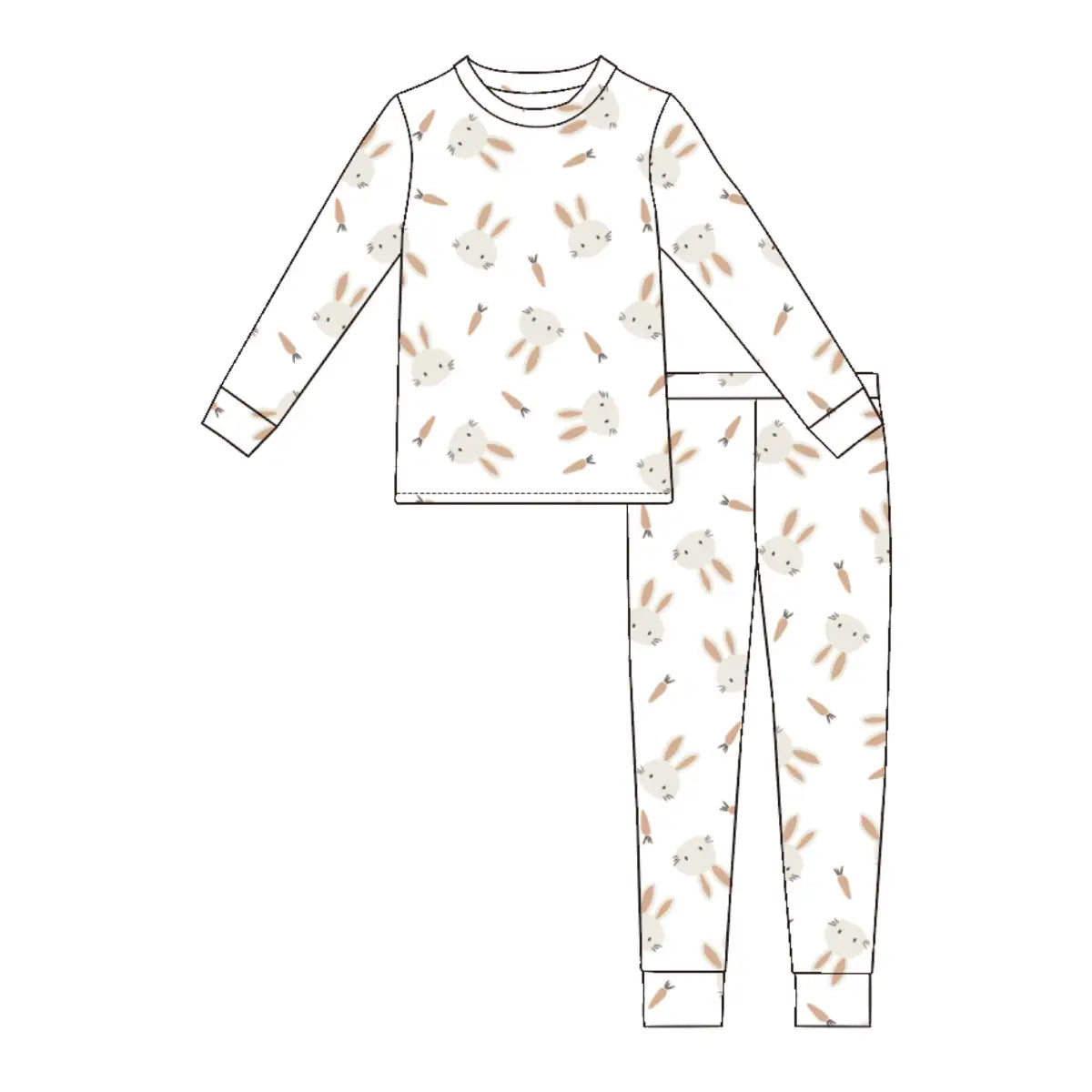 Two Piece Toddler Pajama Set | Bunny