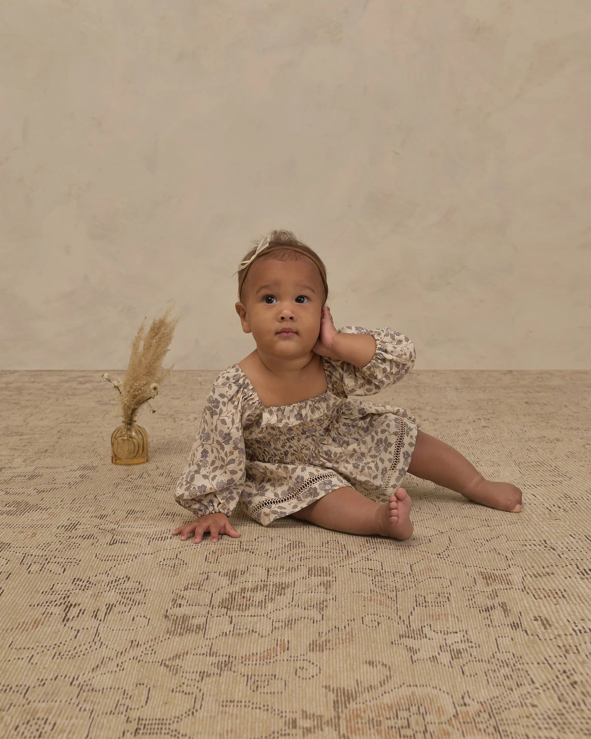 Elodie Romper | Blue Garden