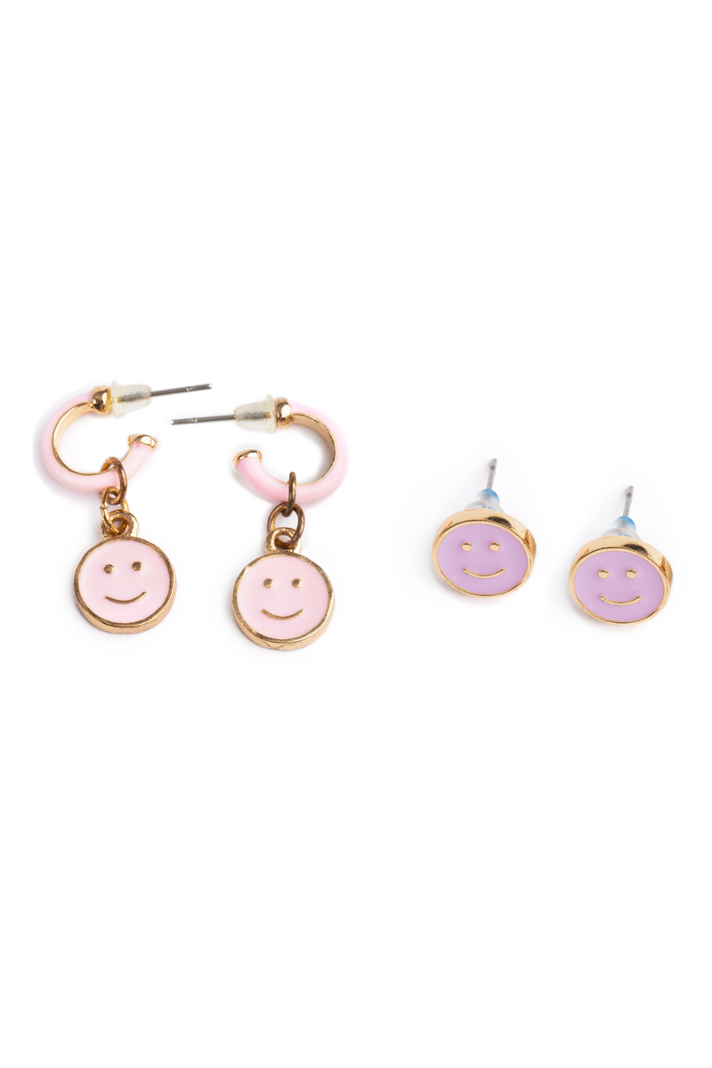 Boutique Chic All Smiles Earring Set