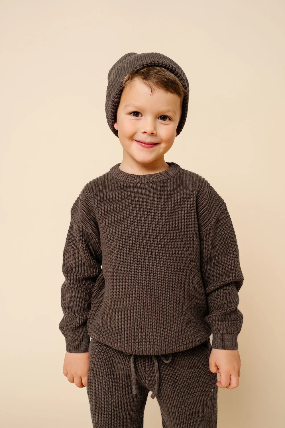 Knit Beanie | Cocoa | Toddler