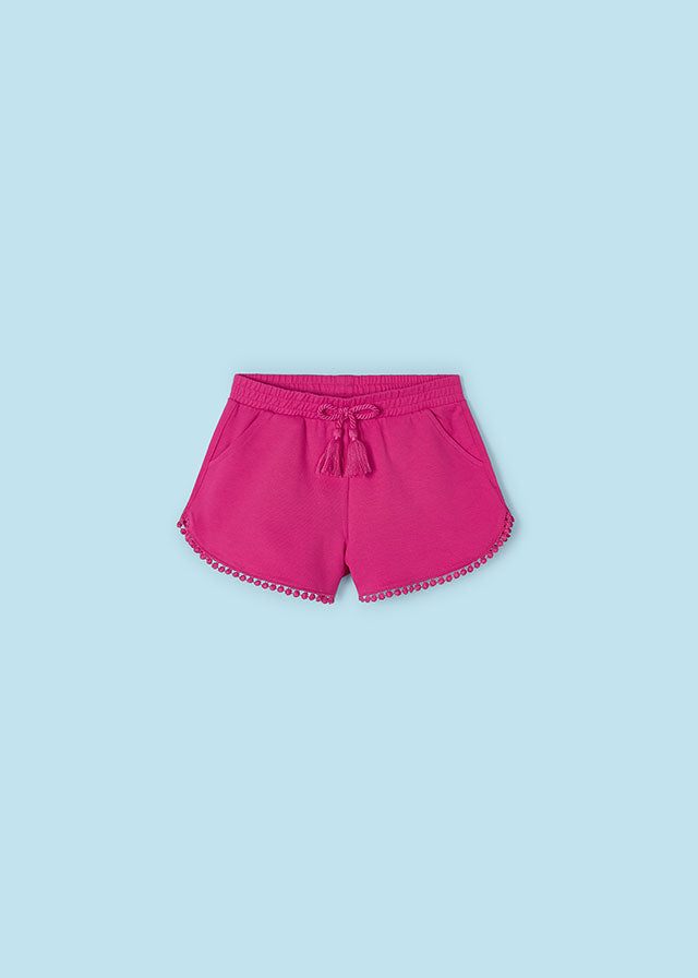 Girl's Chenille Shorts | Fuchsia