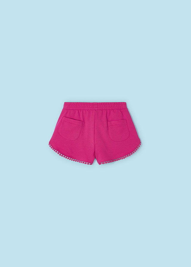 Girl's Chenille Shorts | Fuchsia