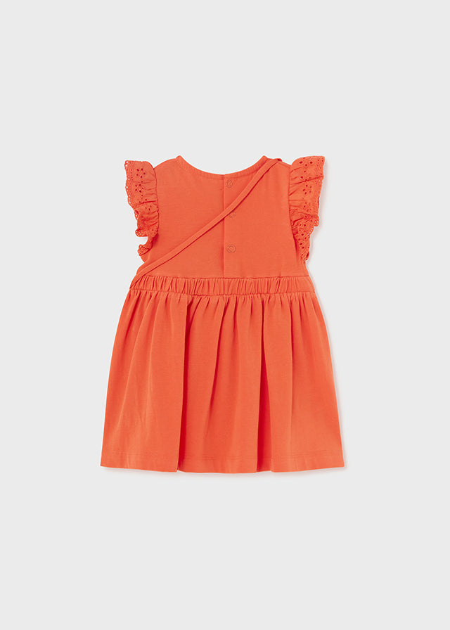 Baby Dress & Purse Set | Tangerine