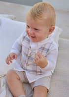 Newborn Boy Pant Shirt and Vest Set