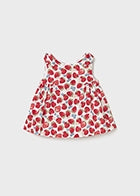Newborn Girl Dress | Red Strawberry