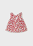 Newborn Girl Dress | Red Strawberry