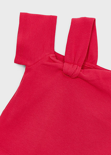Asymmetric Short Sleeve T-Shirt | Red