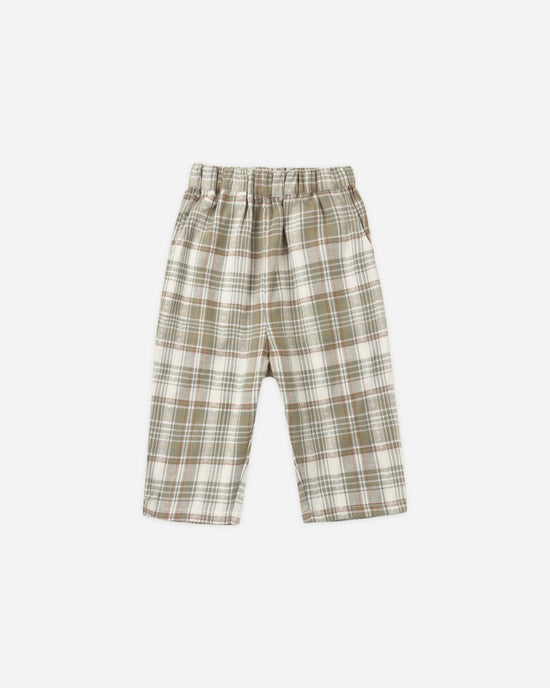 Palmer Pant Olive Dobby Plaid