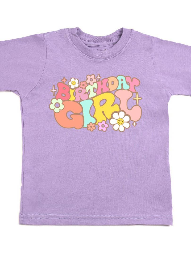 Groovy Birthday Girl Short Sleeve Shirt