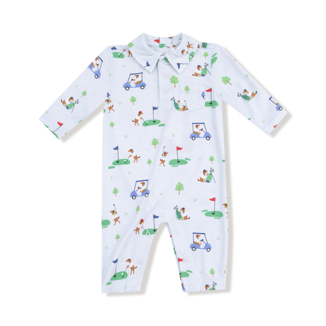 Blue  Polo Romper | Dog Gone Golf