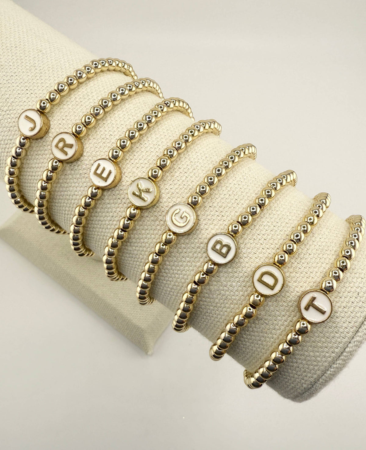 Initial Bracelet Gift for Teens Initial Beaded Jewelry