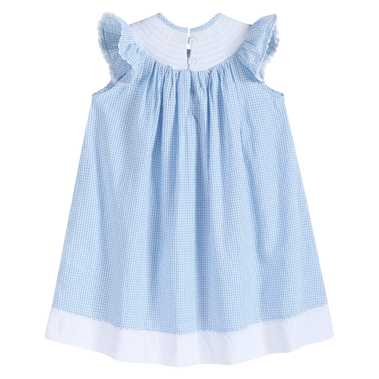 Blue Gingham Easter Bunny Dress