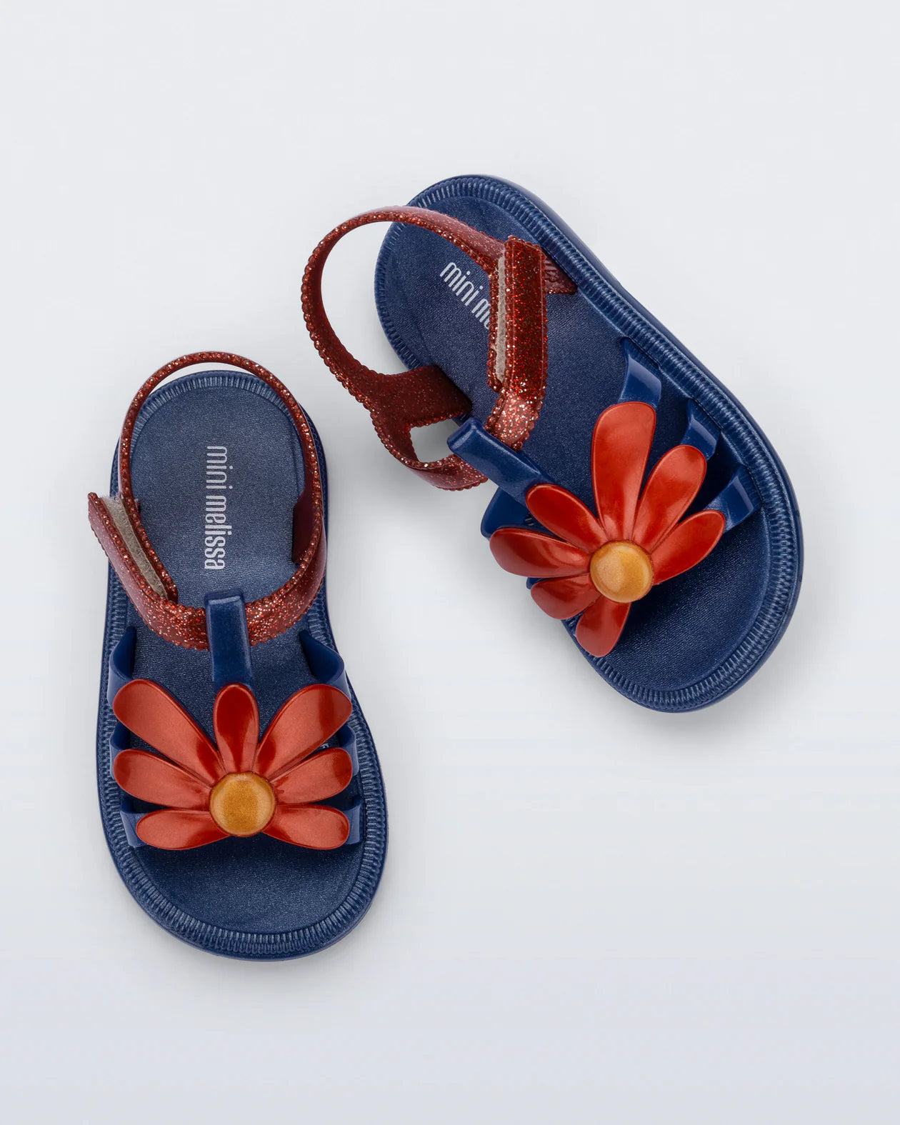 Hip Bloom Baby Sandals | Blue and Red